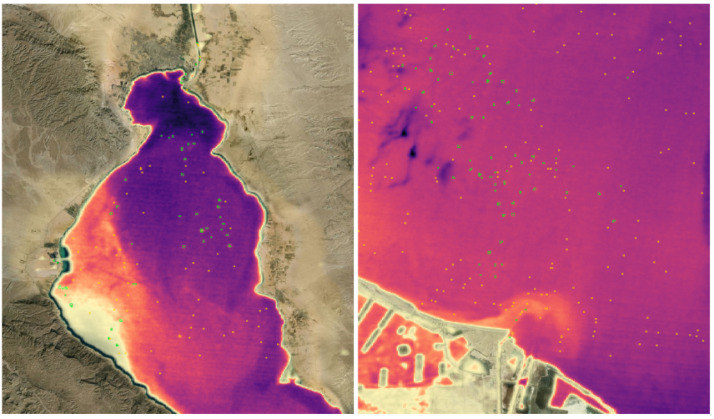 Ship detections at the Suez Canal and the Port of Said